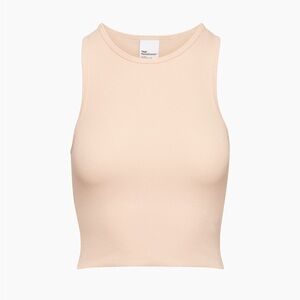 Aritzia RIB CREW WAIST TANK HomeStretch Rib Crew Waist Tank Soft Seashell Pink